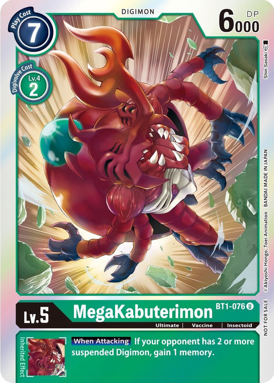 MegaKabuterimon (Official Tournament Pack Vol. 6) [BT01-03A - BT1-076 U]