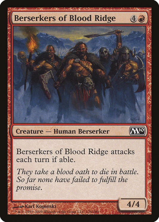 Berserkers of Blood Ridge [M10 - 126]