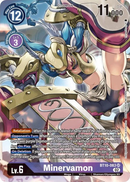 Minervamon (Alternate Art) [BT10 - BT10-083 SR]
