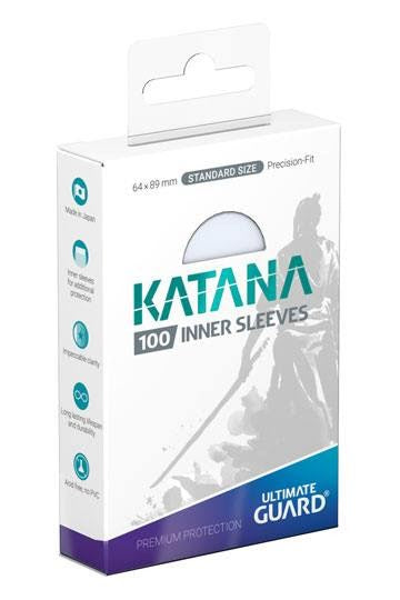 Katana 2018 Standard Size Inner Sleeves - Clear (100-Pack) [000]
