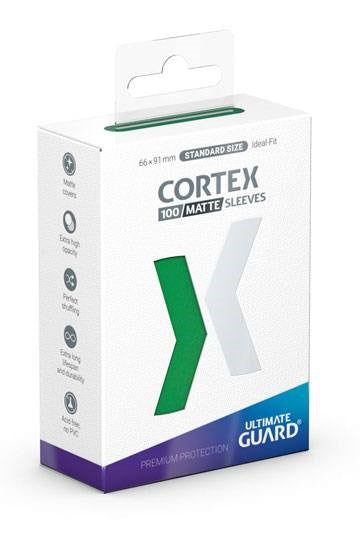 Ultimate Guard Cortex Sleeves Standard Size Matte - Green (100-Pack) [000]