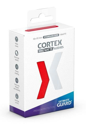 Ultimate Guard Cortex Sleeves Standard Size Matte - Red (100-Pack) [000]