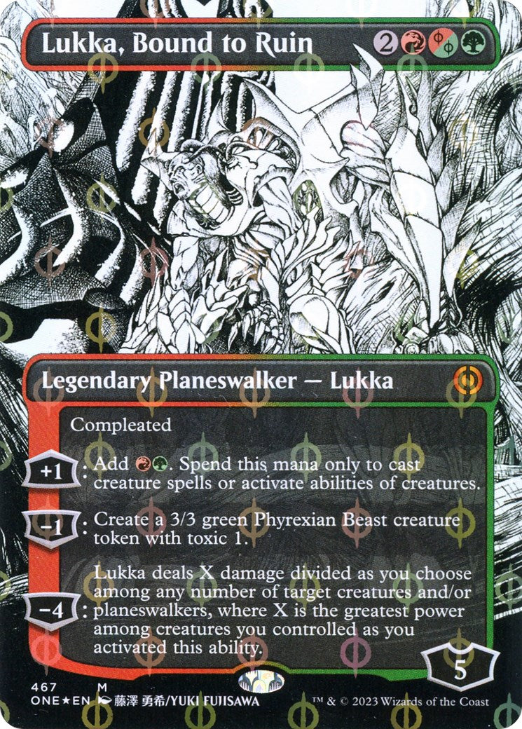 Lukka, Bound to Ruin (Borderless) (Step-And-Compleat Foil)