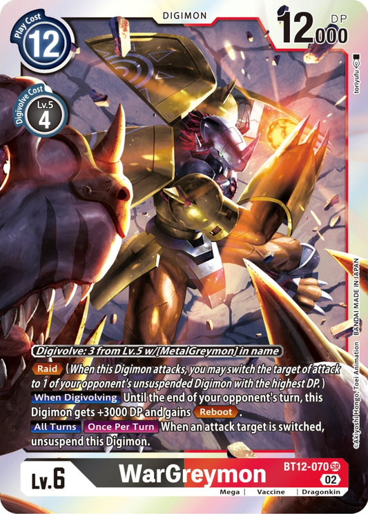WarGreymon [BT12 - BT12-070 SR]