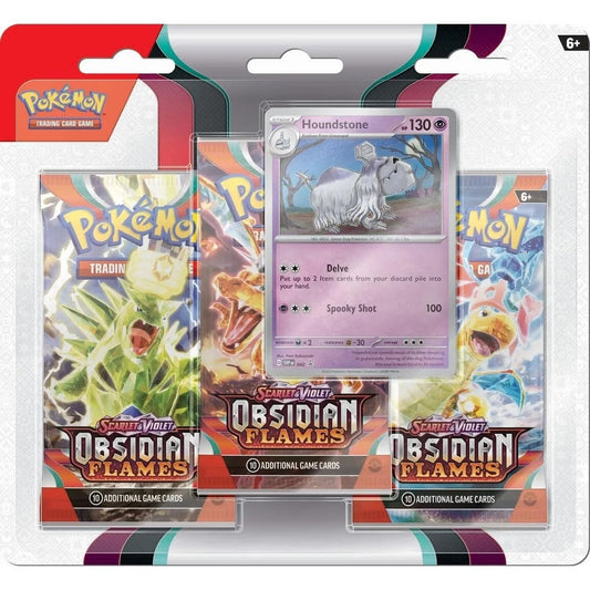 Obsidian Flames 3 Pack Blister [Houndstone] [OBF - 000]