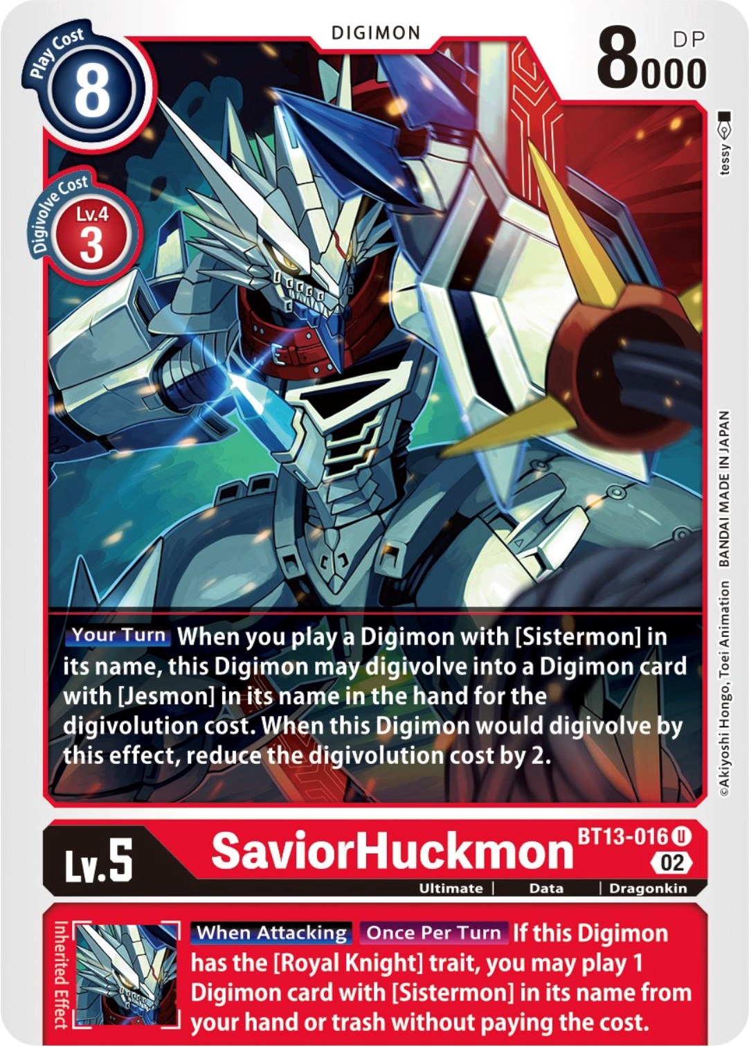 SaviorHuckmon [BT13 - BT13-016 U]