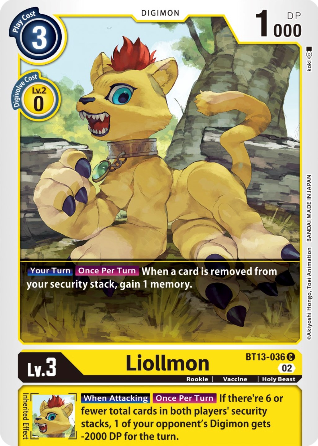 Liollmon [BT13 - BT13-036 C]