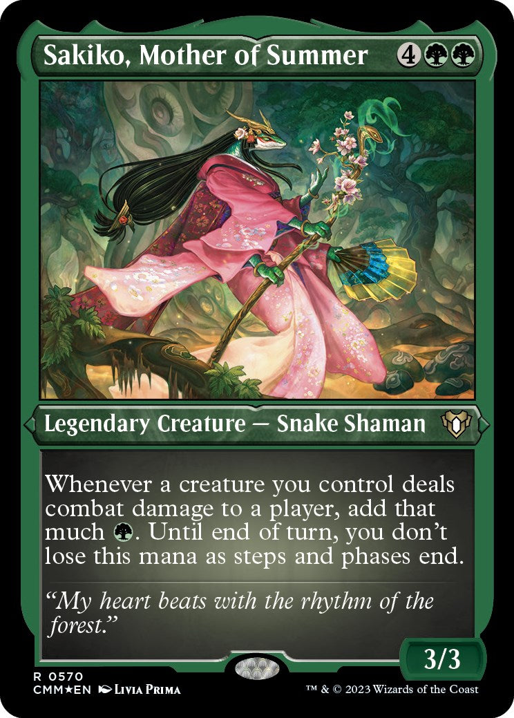 Sakiko, Mother of Summer (Foil Etched)