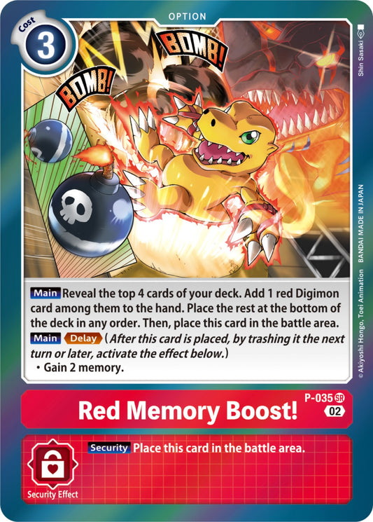 Red Memory Boost! (Resurgence Booster Reprint) [RB-01 - P-035 SR]