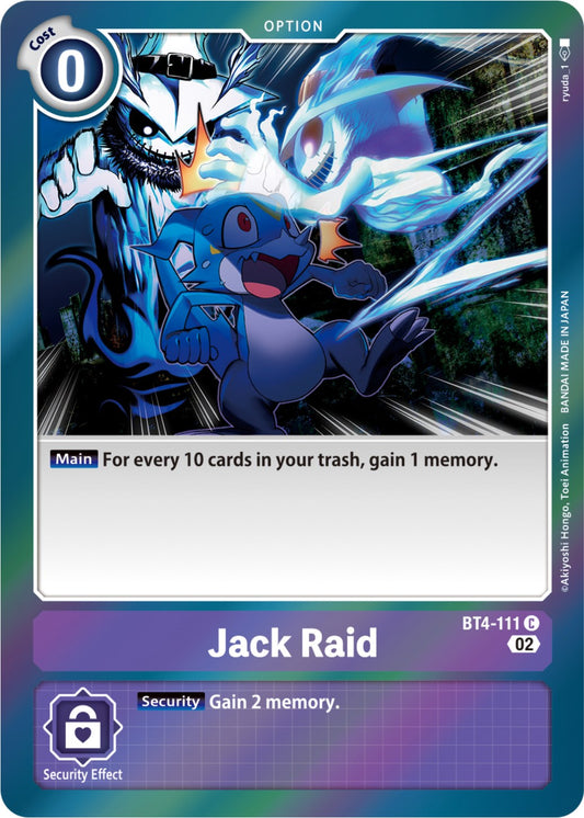 Jack Raid (Resurgence Booster Reprint) [RB-01 - BT4-111 C]