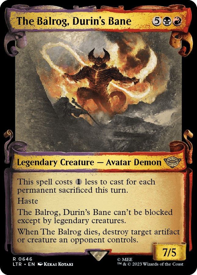 The Balrog, Durin's Bane (Showcase Scrolls)
