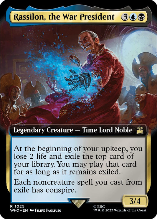 Rassilon, the War President (Extended Art) (Surge Foil)