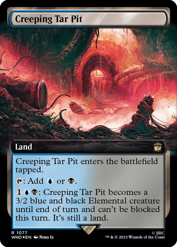 Creeping Tar Pit (Extended Art) (Surge Foil)
