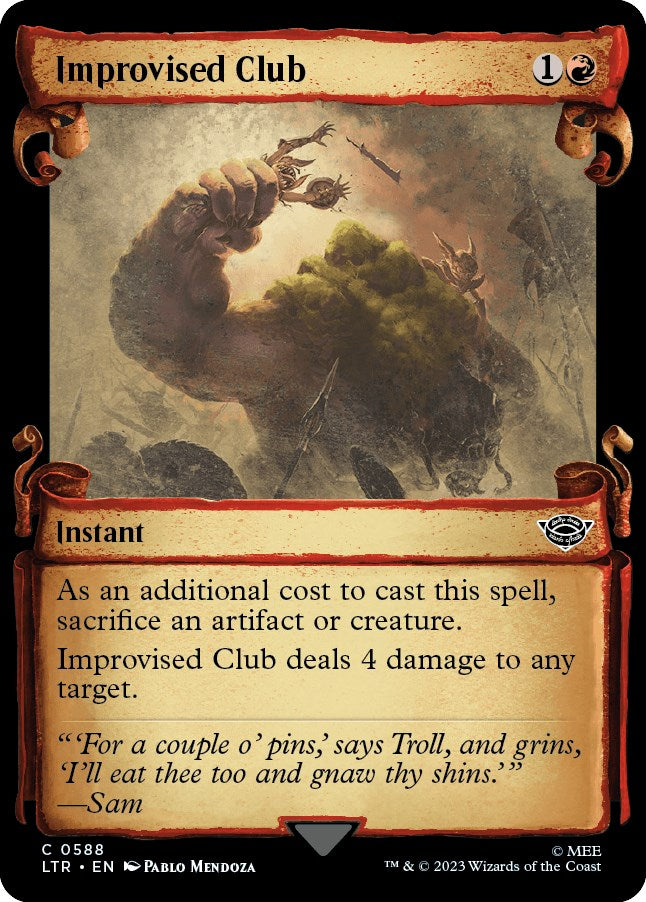 Improvised Club (Showcase Scrolls)