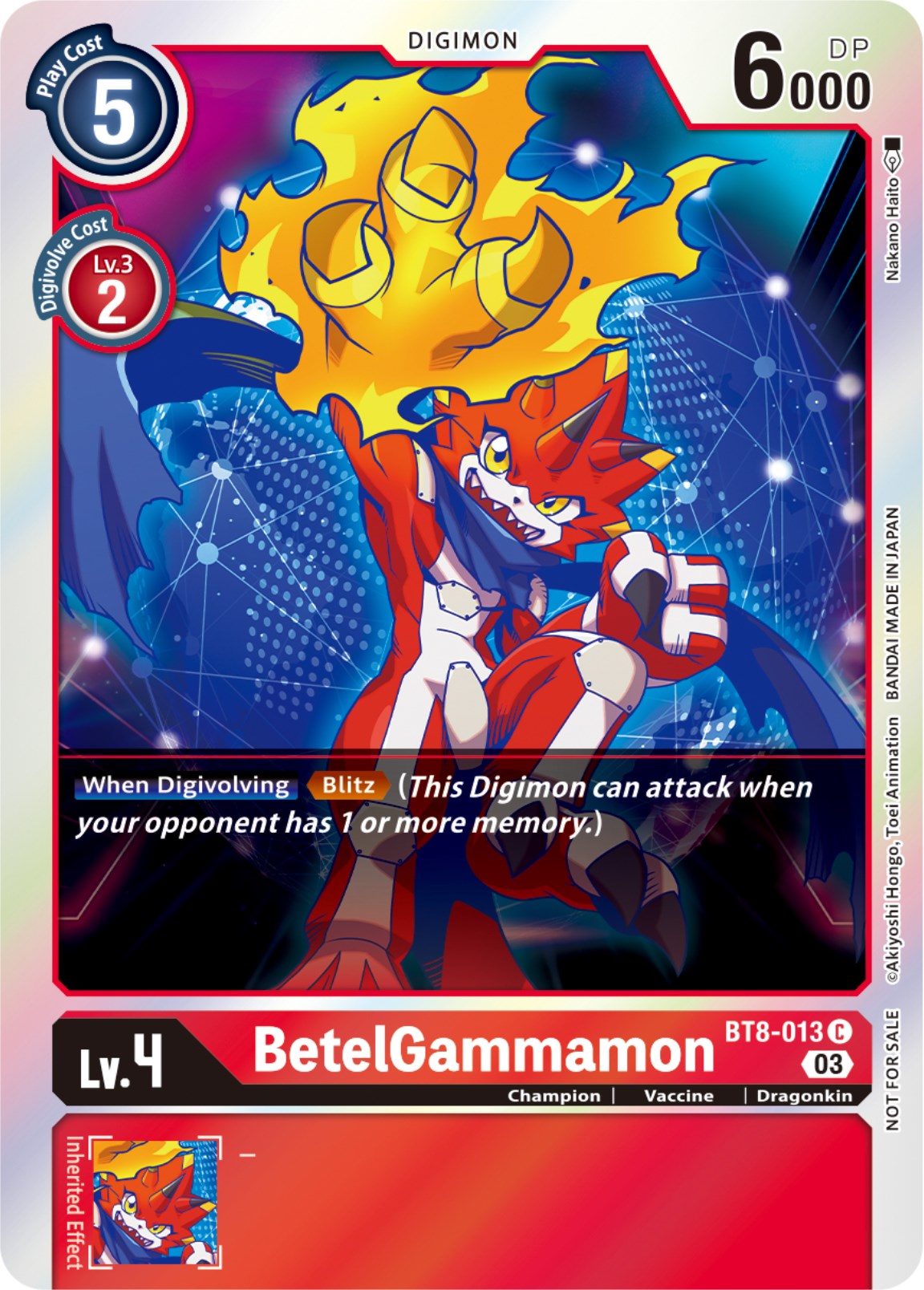 BetelGammamon (Official Tournament Pack Vol.11) [BT08 - BT8-013 C]