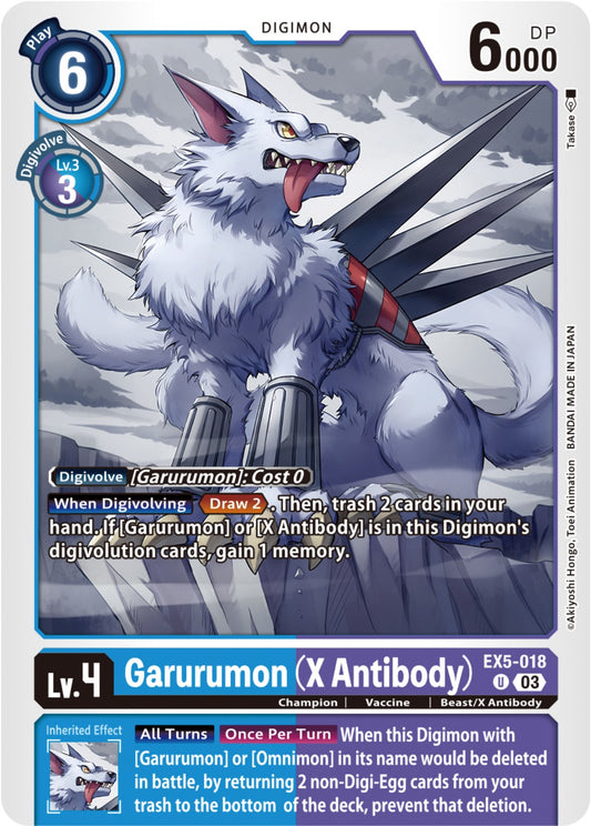 Garurumon (X Antibody) [EX05 - EX5-018 U]