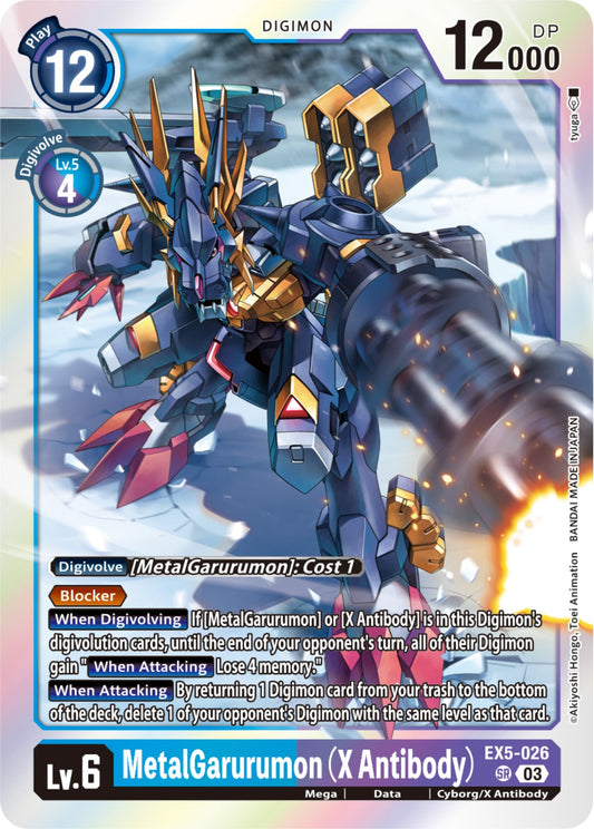 MetalGarurumon (X Antibody) [EX05 - EX5-026 SR]