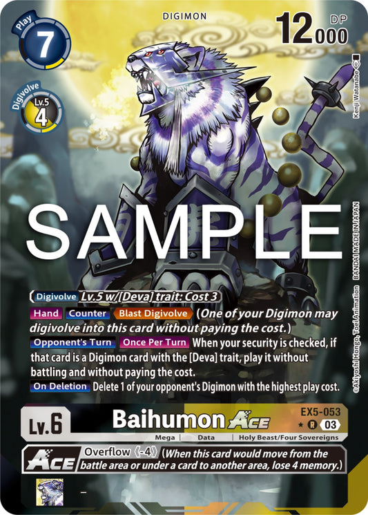 Baihumon ACE (Alternate Art) [EX05 - EX5-053 R]