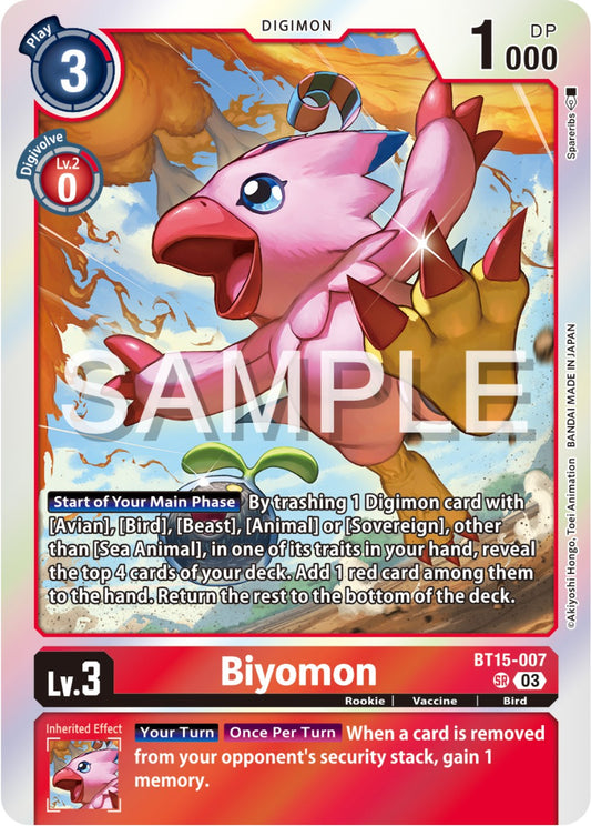 Biyomon [BT15 - BT15-007 SR]