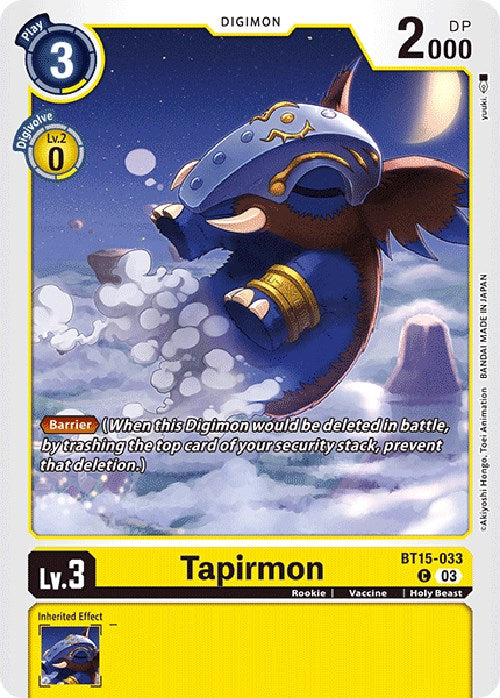 Tapirmon [BT15 - BT15-033 C]