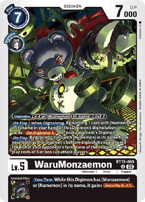 WaruMonzaemon [BT15 - BT15-065 U]