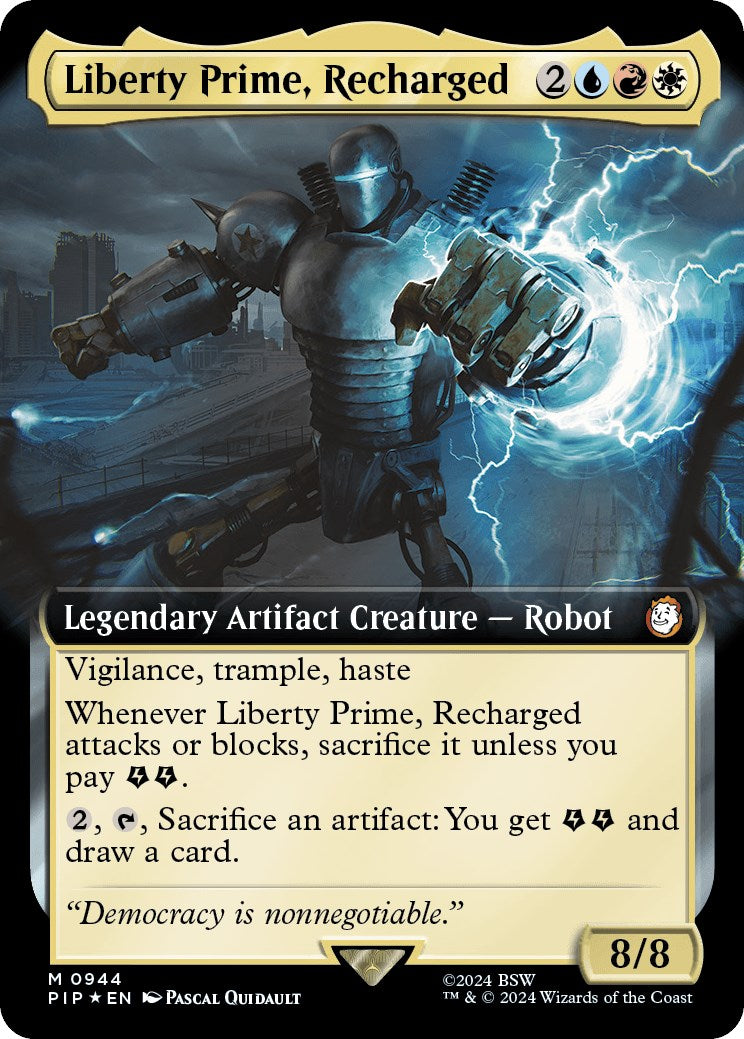 Liberty Prime, Recharged (Extended Art) (Surge Foil)