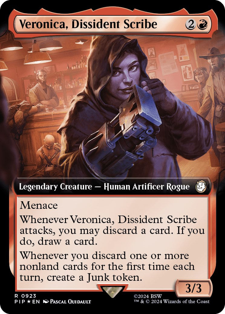 Veronica, Dissident Scribe (Extended Art) (Surge Foil)
