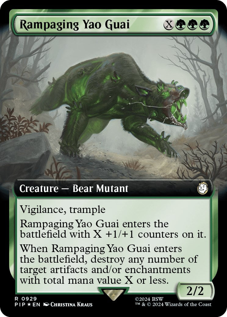 Rampaging Yao Guai (Extended Art) (Surge Foil)