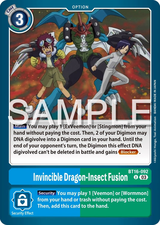 Invincible Dragon-Insect Fusion [BT16 - BT16-092 U]