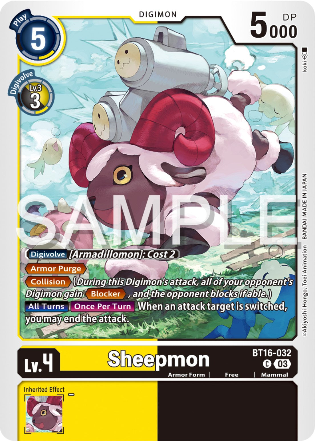 Sheepmon [BT16 - BT16-032 C]