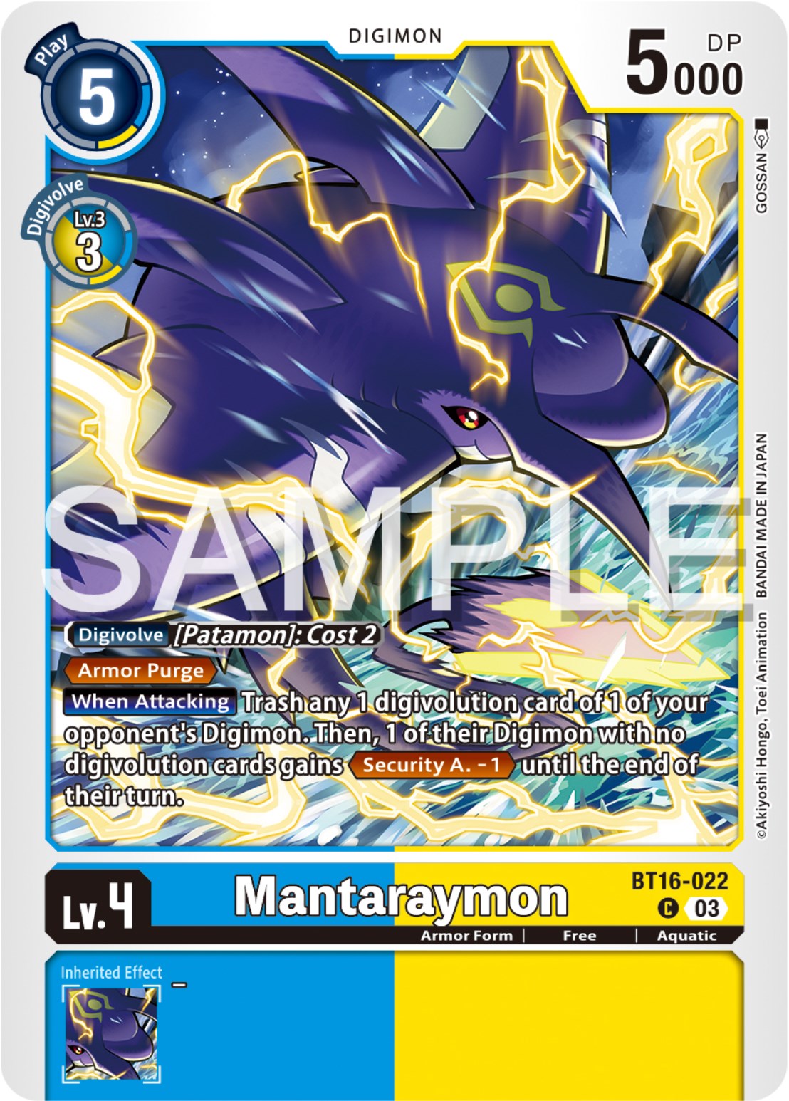 Mantaraymon [BT16 - BT16-022 C]