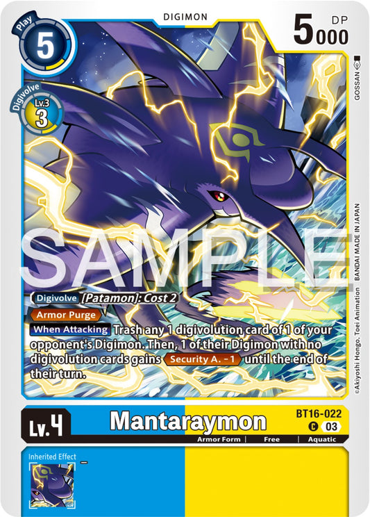Mantaraymon [BT16 - BT16-022 C]