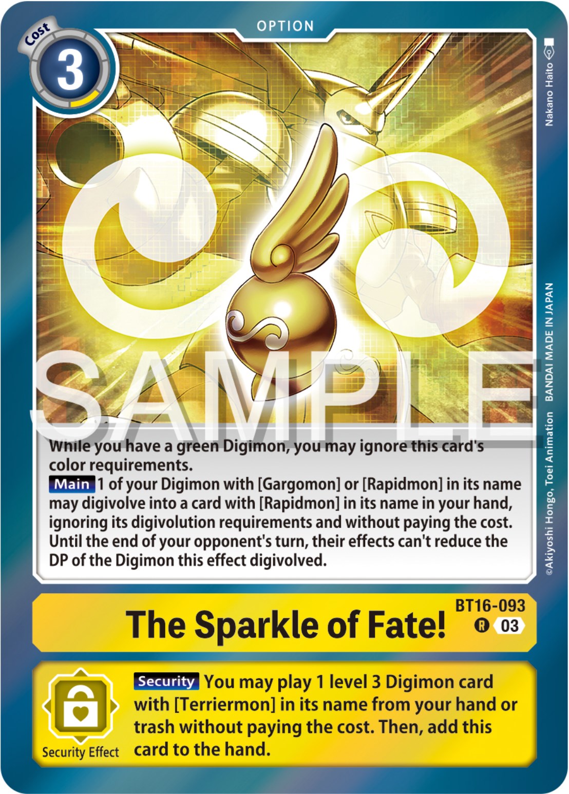 The Sparkle of Fate! [BT16 - BT16-093 R]