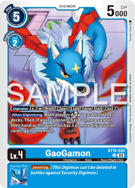 GaoGamon [BT16 - BT16-020 C]