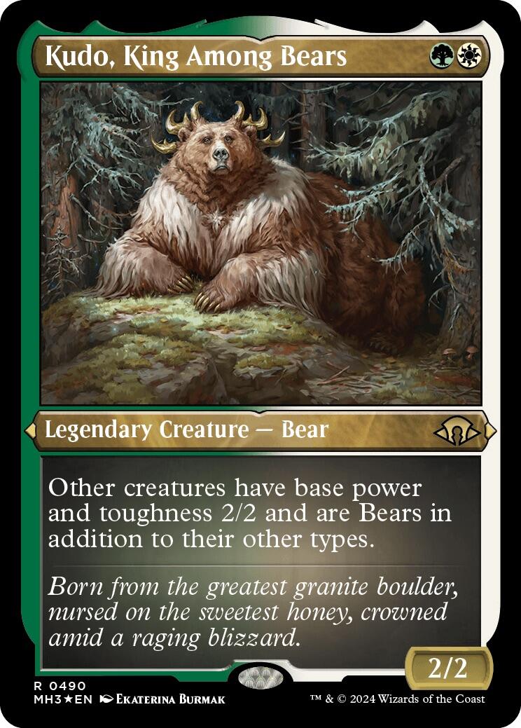 Kudo, King Among Bears (Foil Etched)