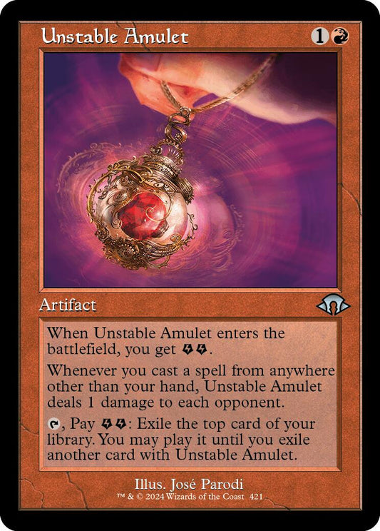 Unstable Amulet (Retro Frame)