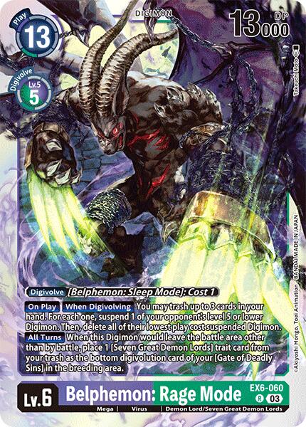 Belphemon: Rage Mode [EX06 - EX6-060 R]
