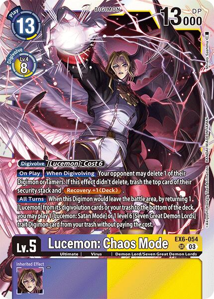 Lucemon: Chaos Mode [EX06 - EX6-054 SR]