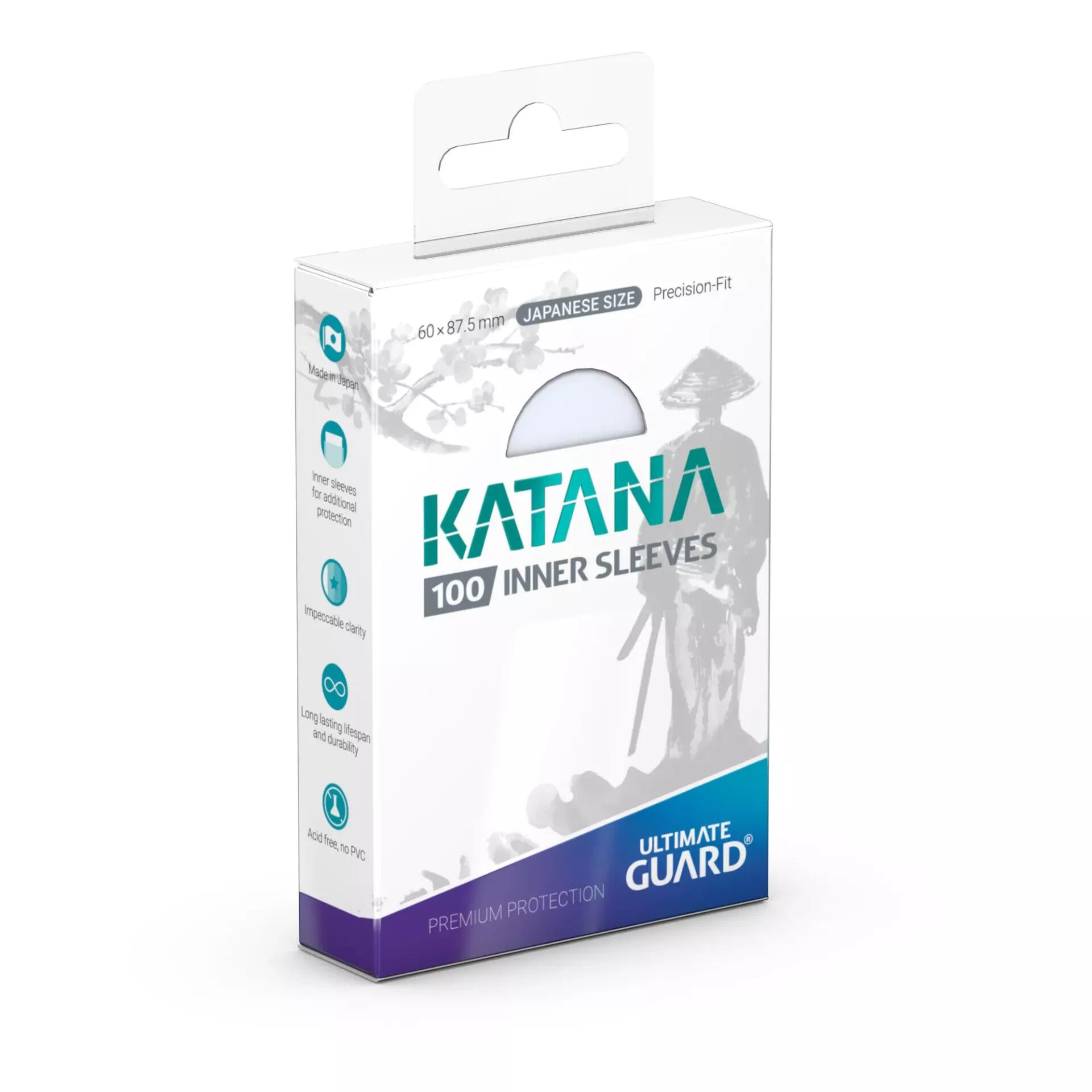 Katana Small Size Precision-Fit Inner Sleeves - Clear (100-Pack)