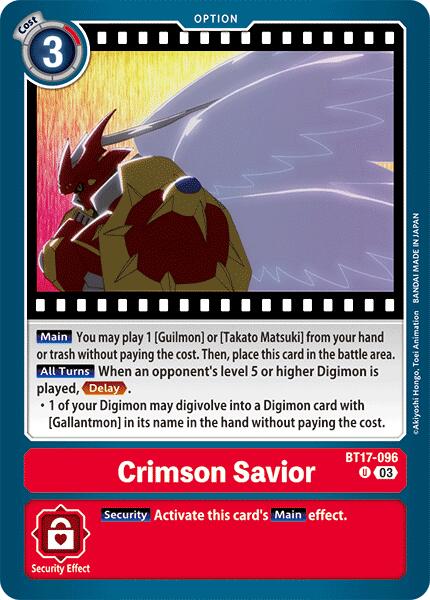 Crimson Savior [BT17 - BT17-096 U]