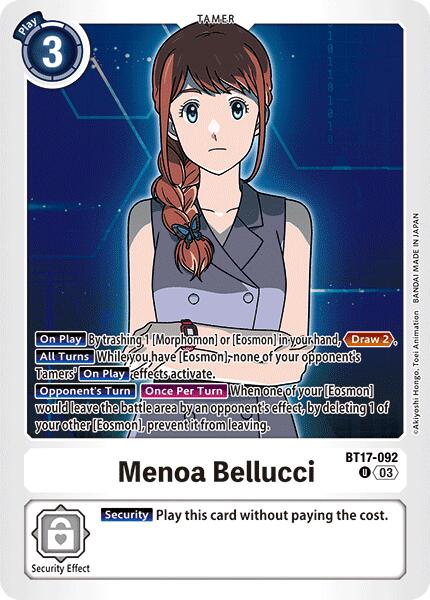 Menoa Bellucci [BT17 - BT17-092 U]