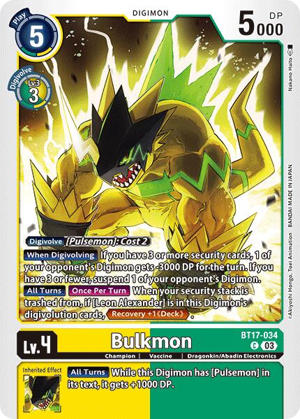 Bulkmon [BT17 - BT17-034 C]
