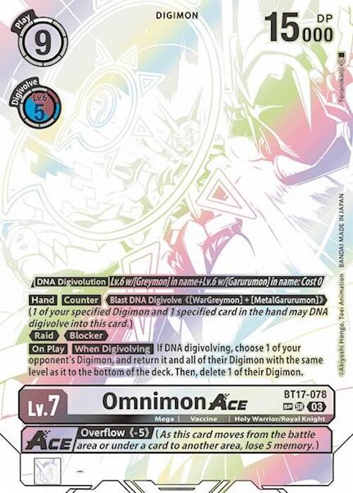 Omnimon ACE (Textured) [BT17 - BT17-078 SR]