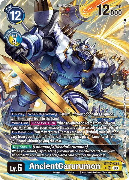 AncientGarurumon (Alternate Art) [BT17 - BT17-028 SR]