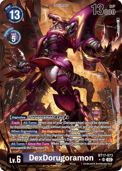 DexDorugoramon (Alternate Art) [BT17 - BT17-073 SR]