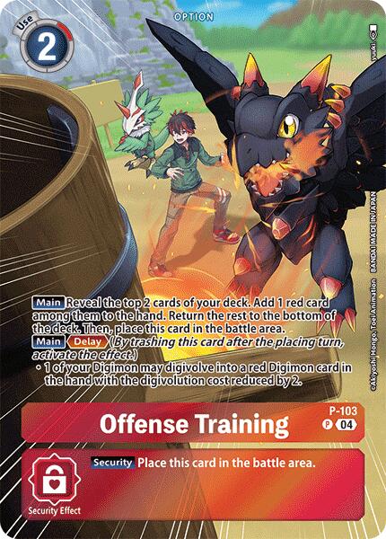Offense Training (Starter Deck 18 Exclusive) [D-PR - P-103 P]