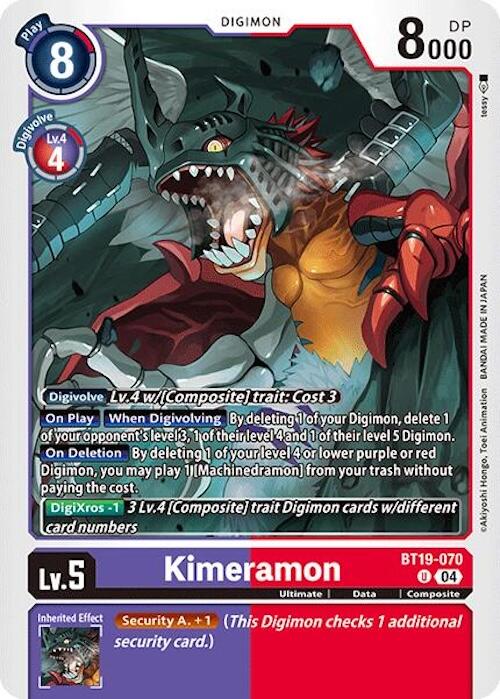 Kimeramon - BT19-070 [BT18-19 - BT19-070 U]