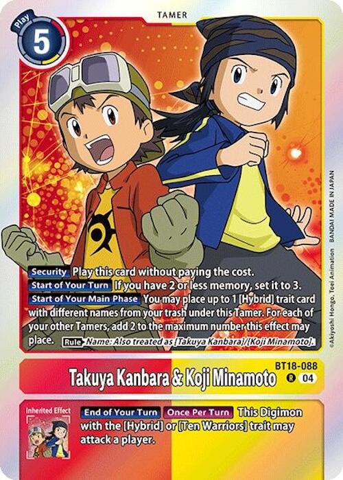 Takuya Kanbara & Koji Minamoto [BT18-19 - BT18-088 R]