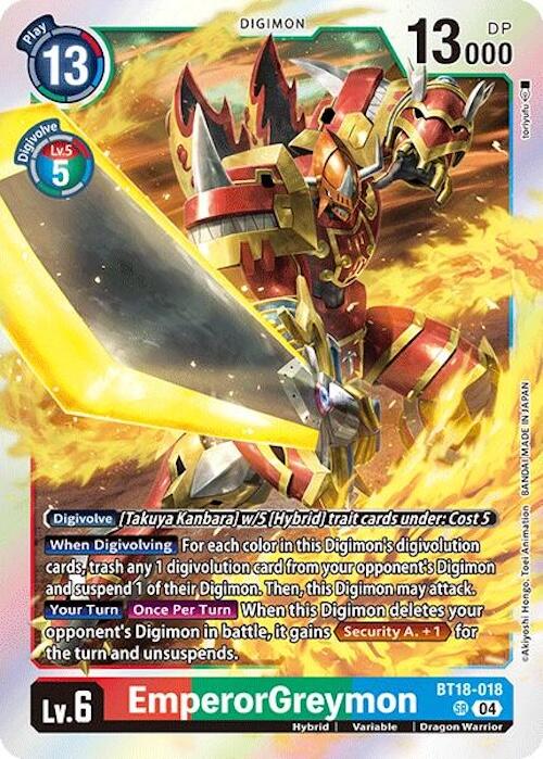 EmperorGreymon [BT18-19 - BT18-018 SR]