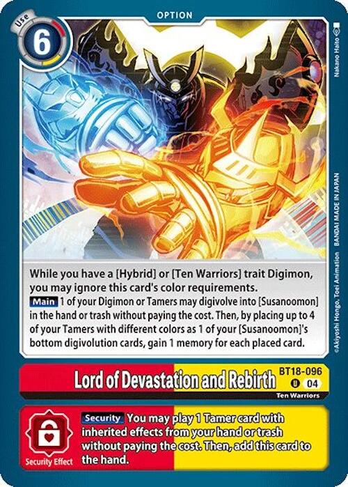 Lord of Devastation and Rebirth [BT18-19 - BT18-096 U]
